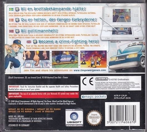 Tim Power Policeman - Mangler Manual - Nintendo DS (B Grade) (Genbrug)